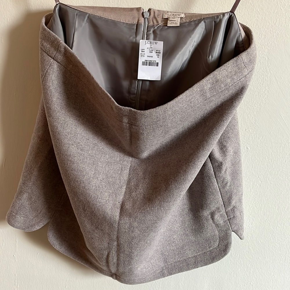 J. Crew unworn wool short skirt
